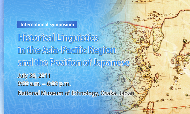 Historical Linguistics in 
the Asia|Pacific Region and 
the Position of Japanese