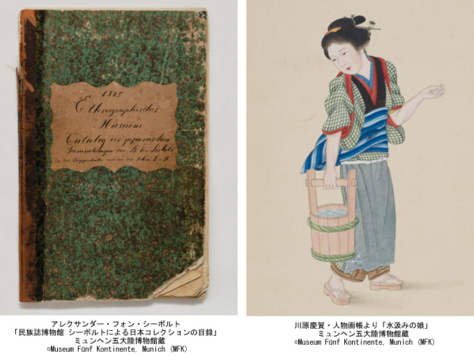 「民族誌博物館 シーボルトによる日本コレクションの目録」「水汲みの娘」