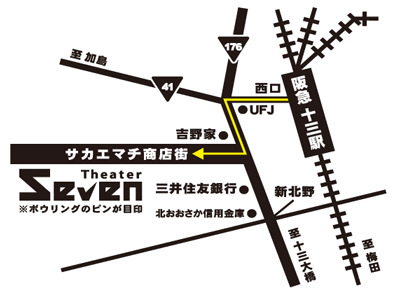 ホテル阪急地図