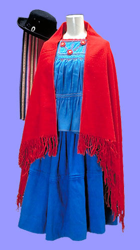 ボリビアの女性用衣装
