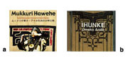 ミュージックCD
a 『ムックリの響き：アイヌ民族の口琴と歌』　b 『IHUNKE』/Umeko Ando
